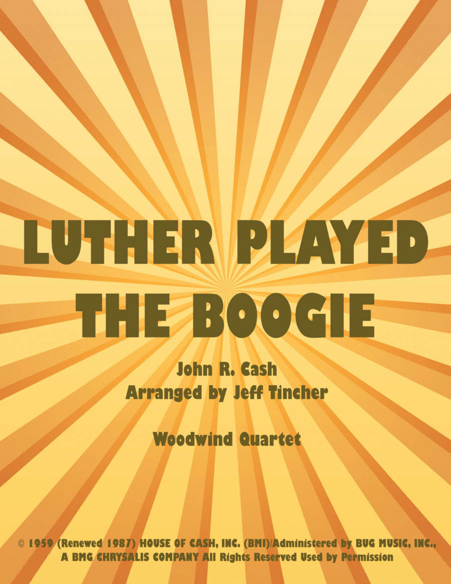 Luther Played The Boogie Woodwind Quartet scores gallery preview page 1