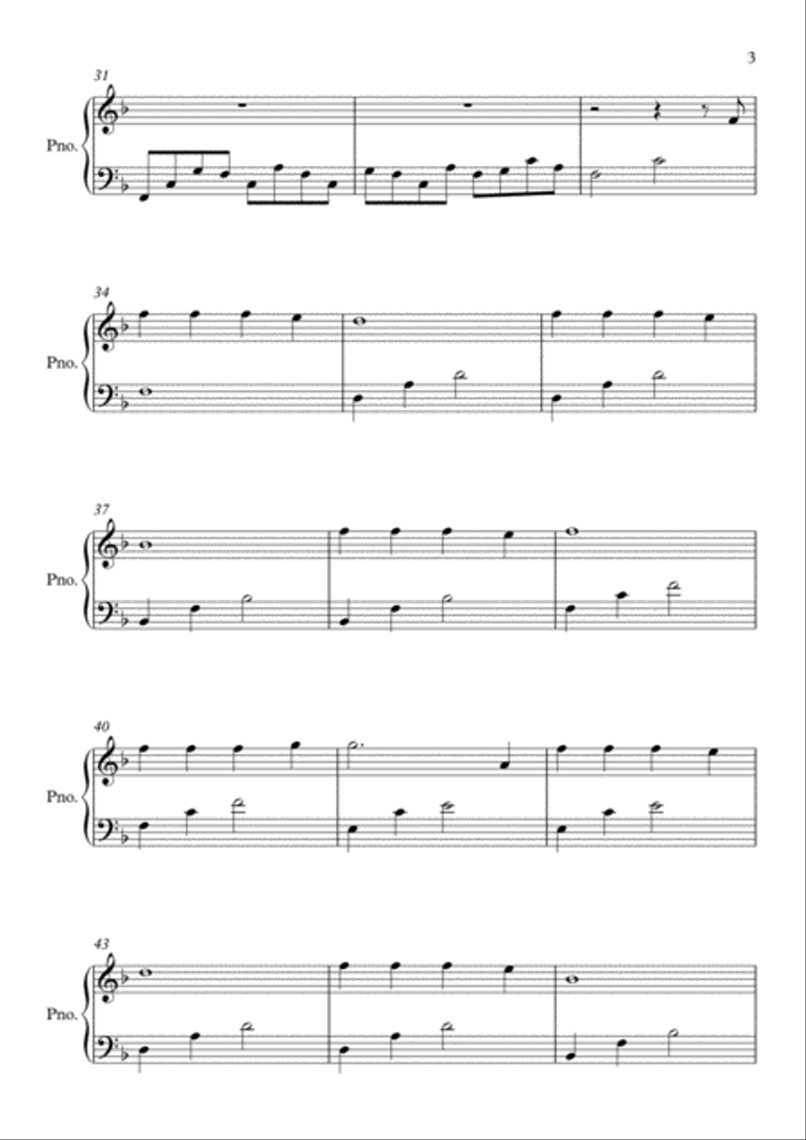 Bad Liar Easy Piano scores gallery preview page 3