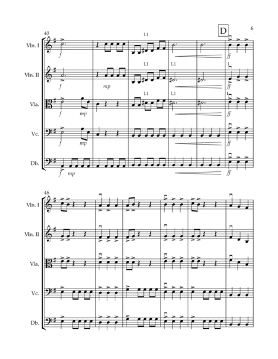 He's A Pirate He's A Pirate String Orchestra scores gallery preview page 6