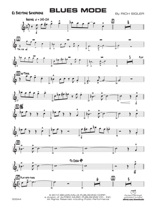 Blues Mode: E-flat Baritone Saxophone