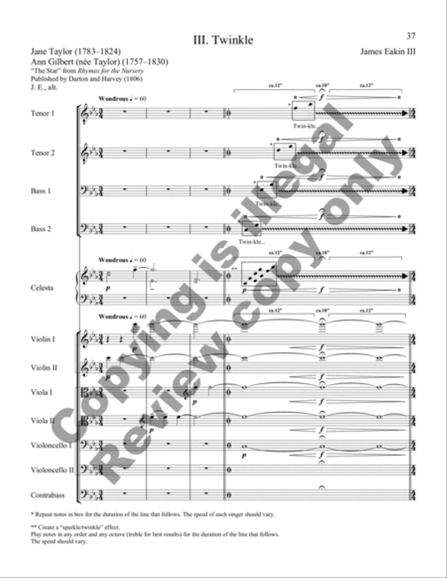 Stargazing (TTBB Full Score)