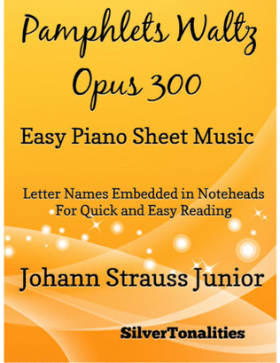 Pamphlet's Waltz Opus 300 Easy Piano Sheet Music
