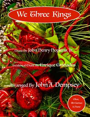 Book cover for We Three Kings (Trio for Oboe, Clarinet and Piano)