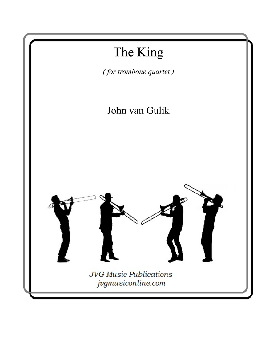 The King - Trombone Quartet Brass Quartet scores gallery preview page 1