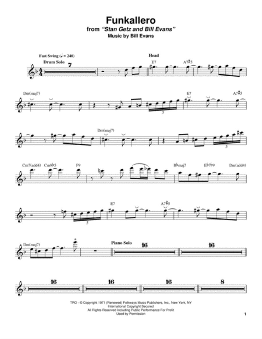 Funkallero Funkallero School and Community scores gallery preview page 1