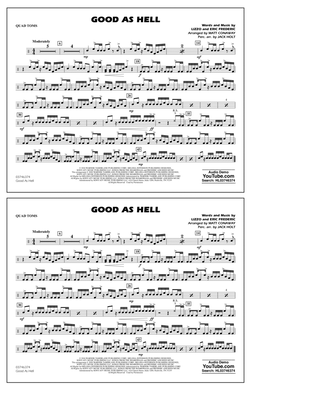 Good As Hell (arr. Matt Conaway and Jack Holt) - Quad Toms