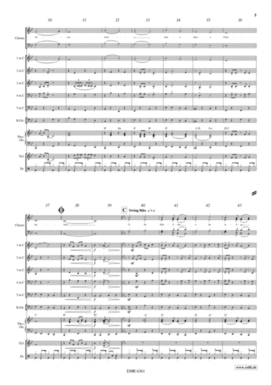 Christmas Swing Christmas Swing 4-Part scores gallery preview page 6