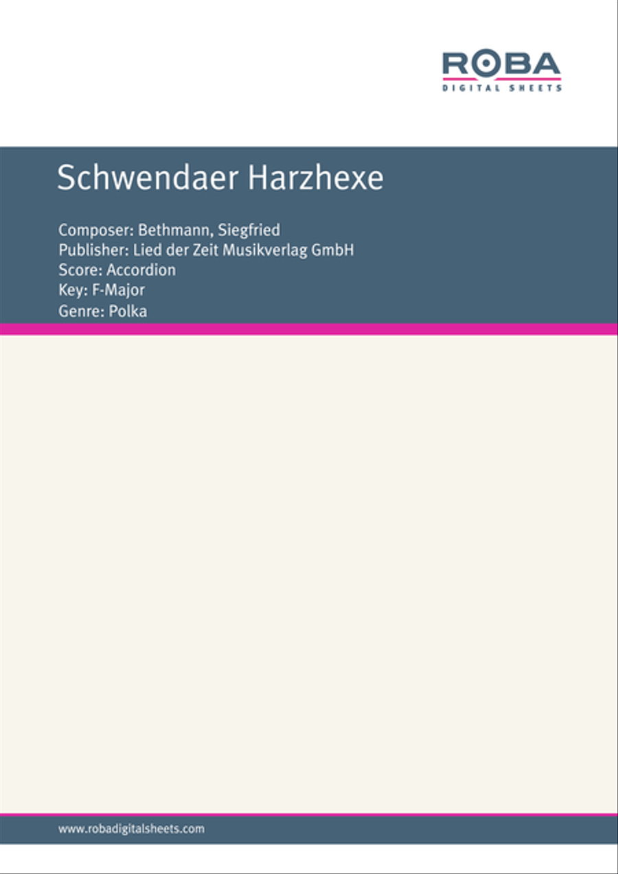 Schwendaer Harzhexe Schwendaer Harzhexe Accordion scores gallery preview page 1