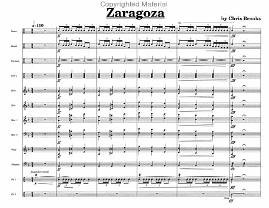 Zaragoza Percussion Ensemble scores gallery preview page 3