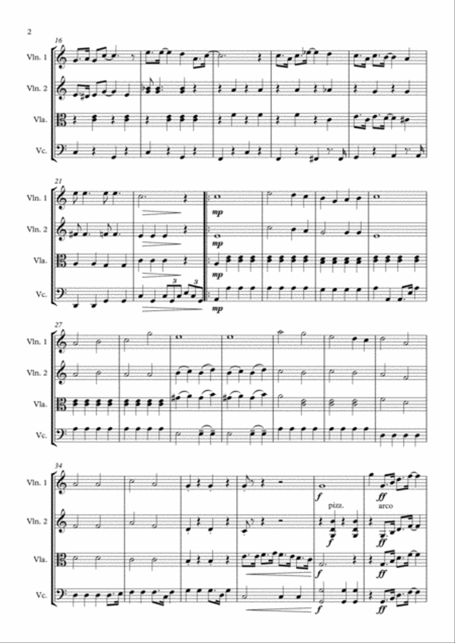 When I'm Sixty-Four String Quartet scores gallery preview page 2