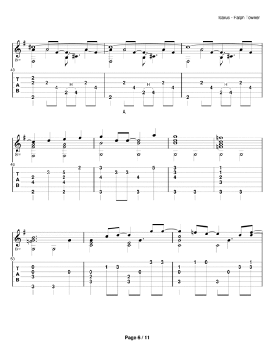 Icarus Electric Guitar scores gallery preview page 6