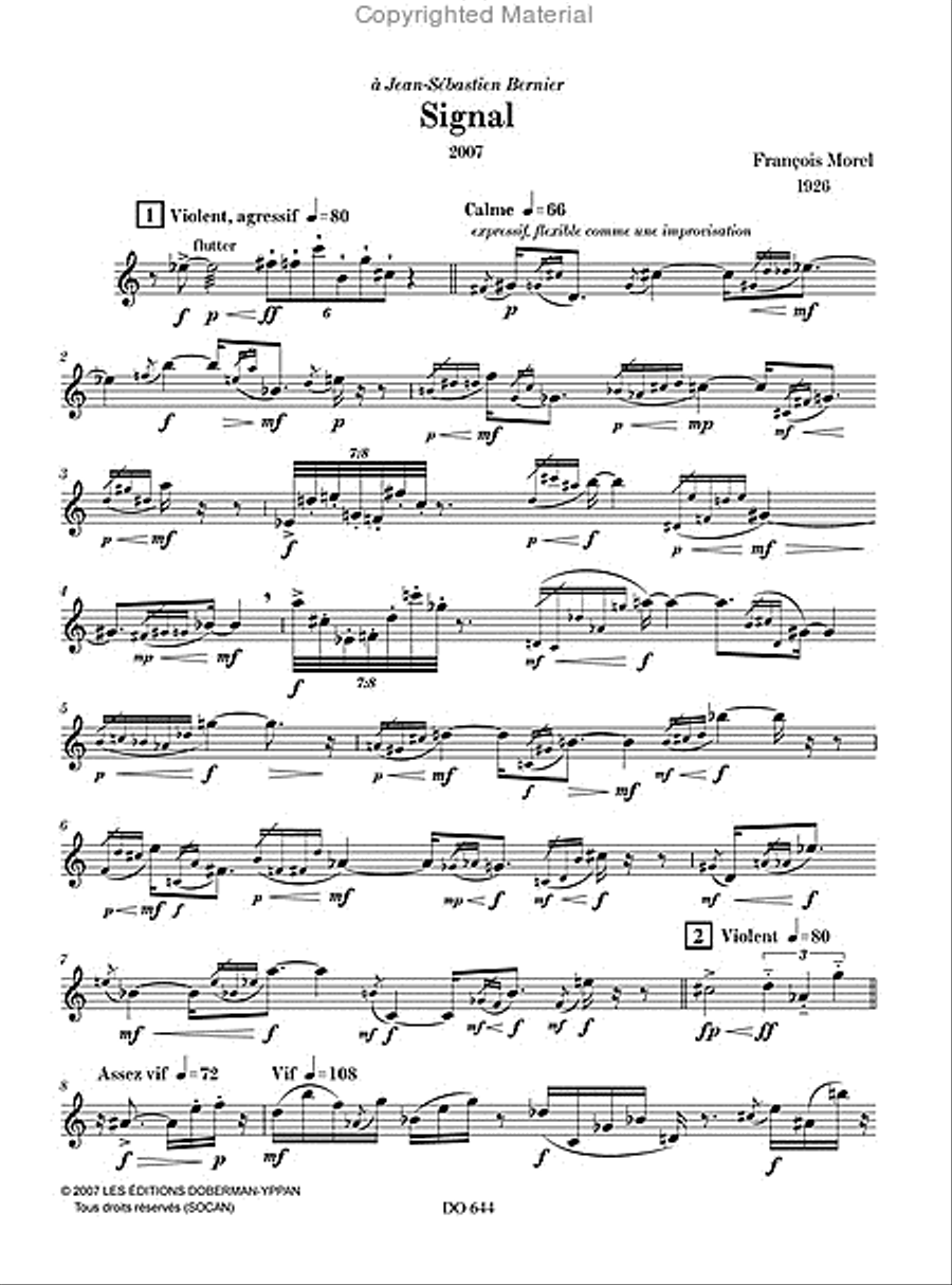 Signal Signal Flute Solo scores gallery preview page 2