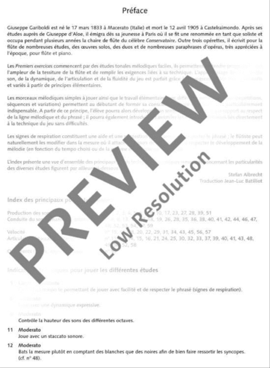 First Exercises Flute scores gallery preview page 9