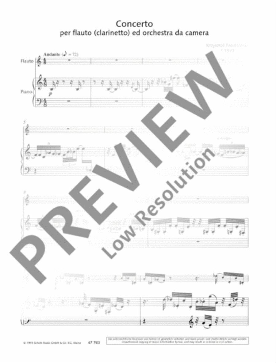 Concerto Concerto Flute scores gallery preview page 6