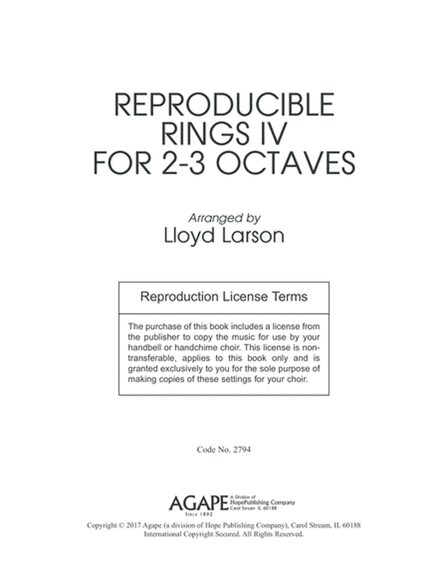 Reproducible Rings for 2-3 Octaves, Vol. 4-Digital Download image number null