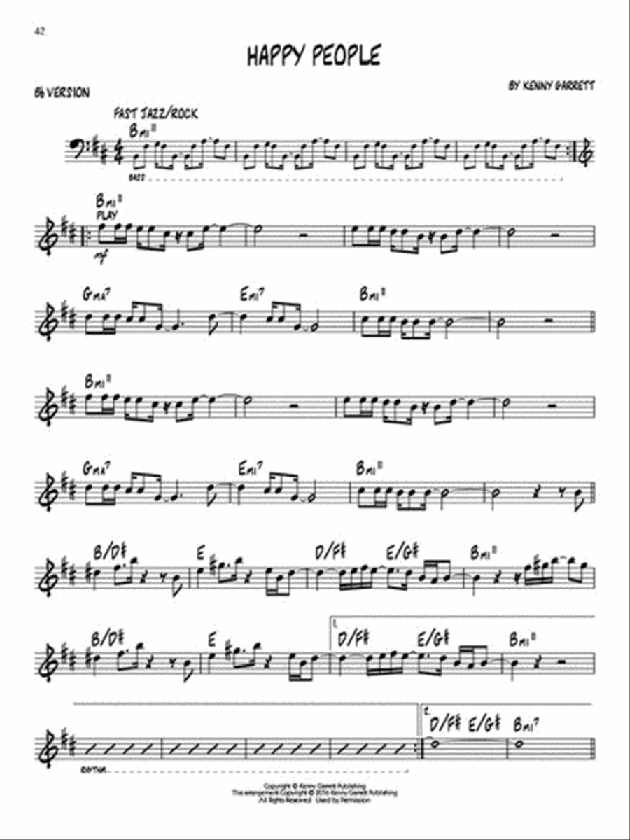 Kenny Garrett C Instrument scores gallery preview page 4