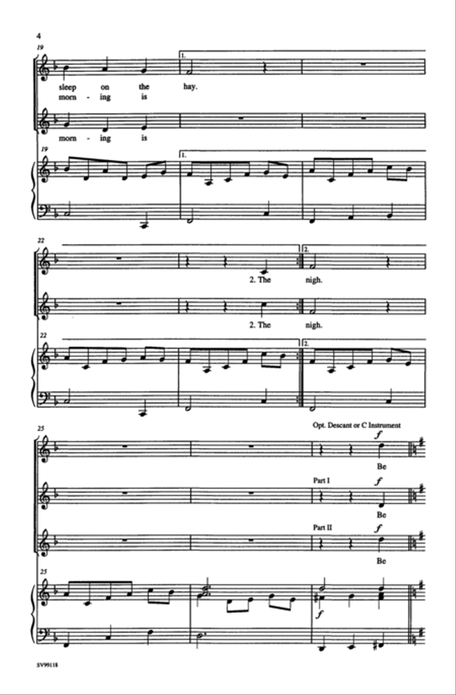 Away in a Manger 2-Part scores gallery preview page 11