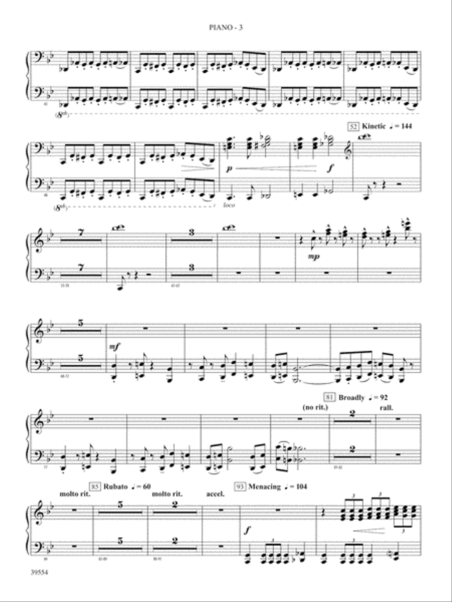 CompleX-2030: Piano Accompaniment Concert Band scores gallery preview page 3