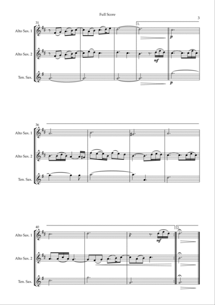 Married Life Woodwind Trio scores gallery preview page 3