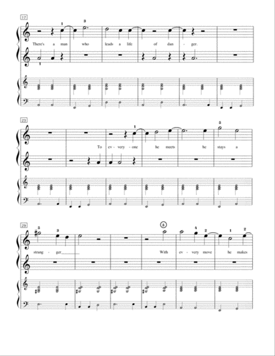 Secret Agent Man Easy Piano scores gallery preview page 2