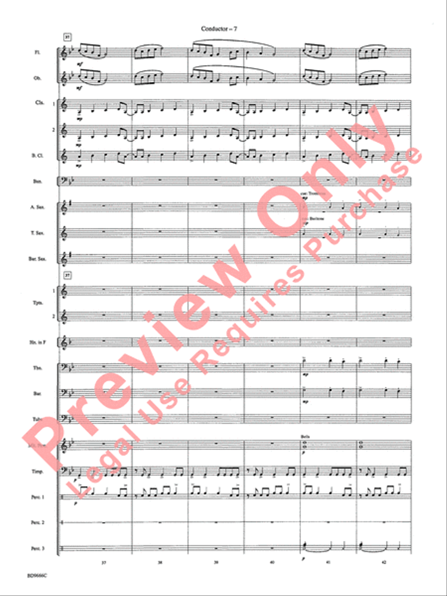Hymnsong Variants Concert Band scores gallery preview page 10