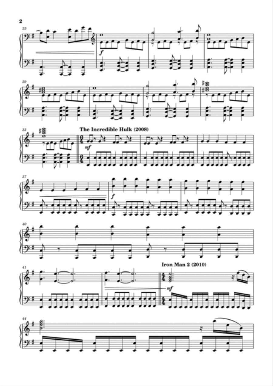 Marvel Studios Fanfare Marvel Studios Fanfare Piano Method scores gallery preview page 2