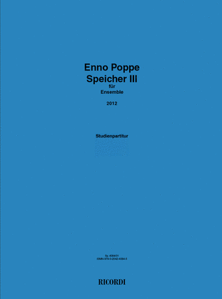 Book cover for Speicher III