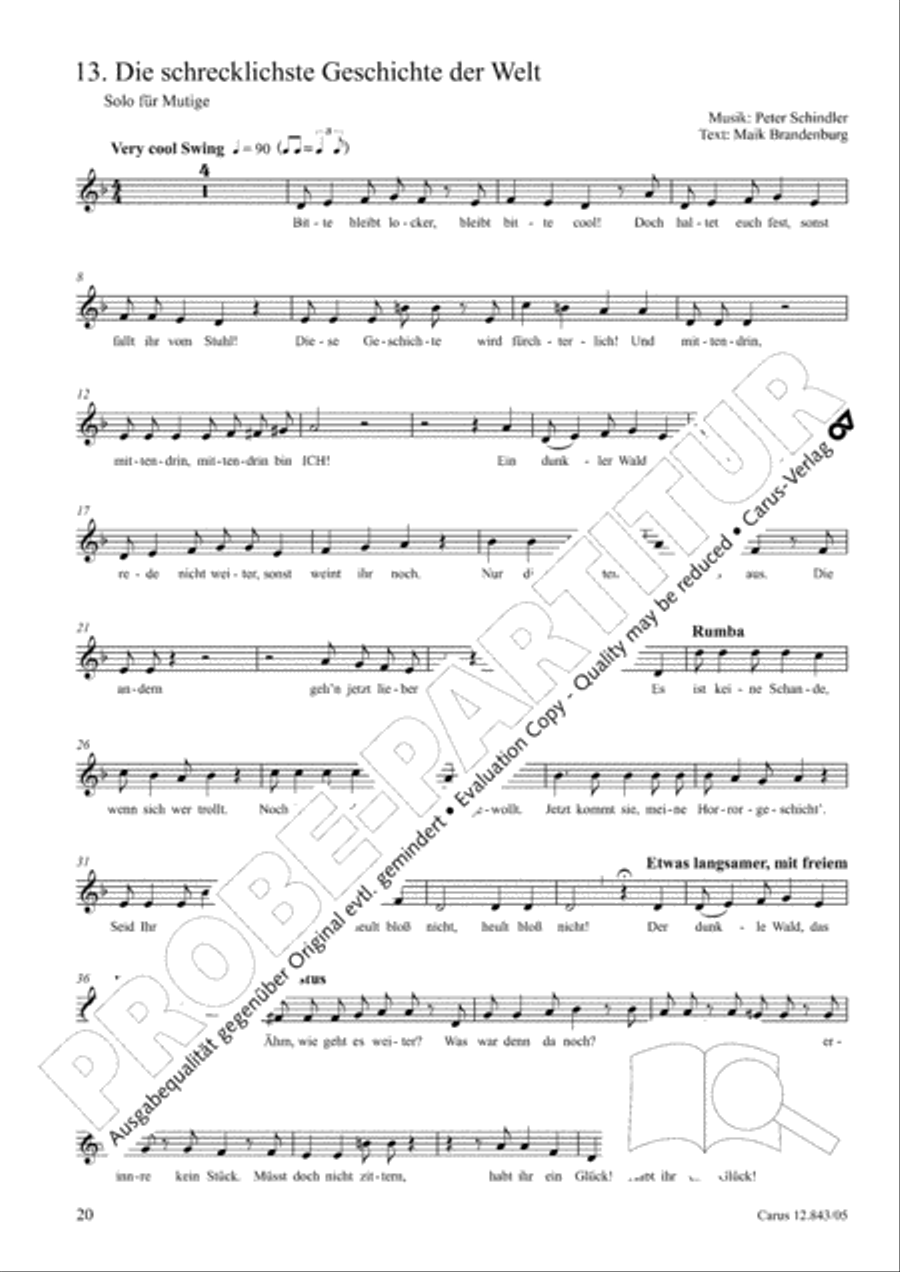 Gruselsongs, Band 1 Gruselsongs, Band 1 Choir scores gallery preview page 21