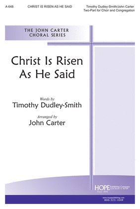 Book cover for Christ Is Risen as He Said