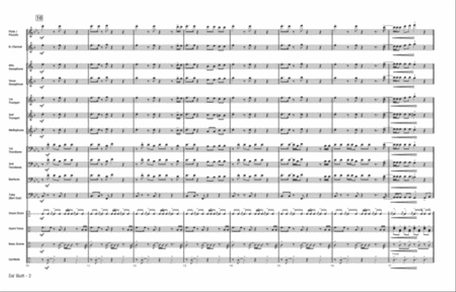 Da Butt Marching Band scores gallery preview page 4