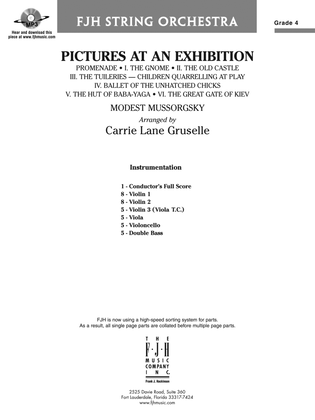Pictures at an Exhibition: Score