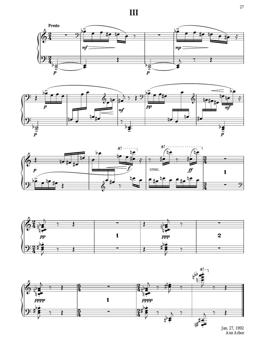 Conversations with Andre Piano Solo scores gallery preview page 3