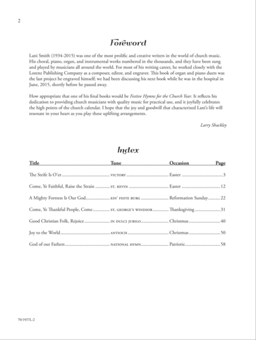 Festive Preludes for the Church Year Organ scores gallery preview page 2