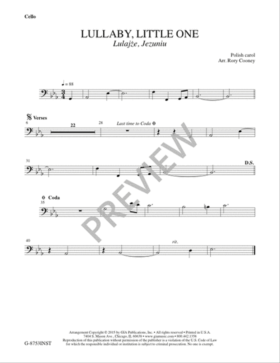 Lullaby, Little One - Instrument edition Flute scores gallery preview page 5