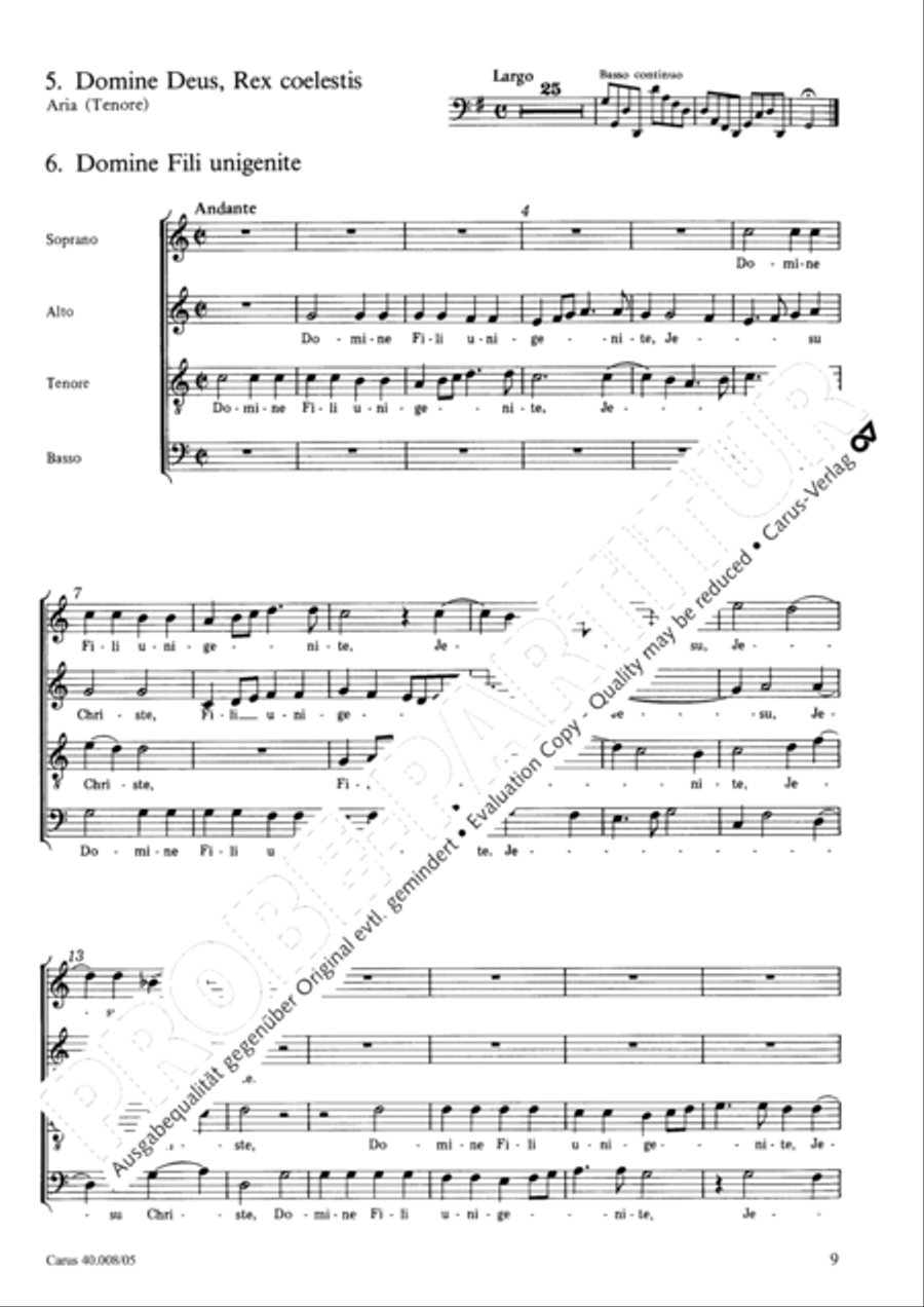 Introduzione e Gloria 4-Part scores gallery preview page 10