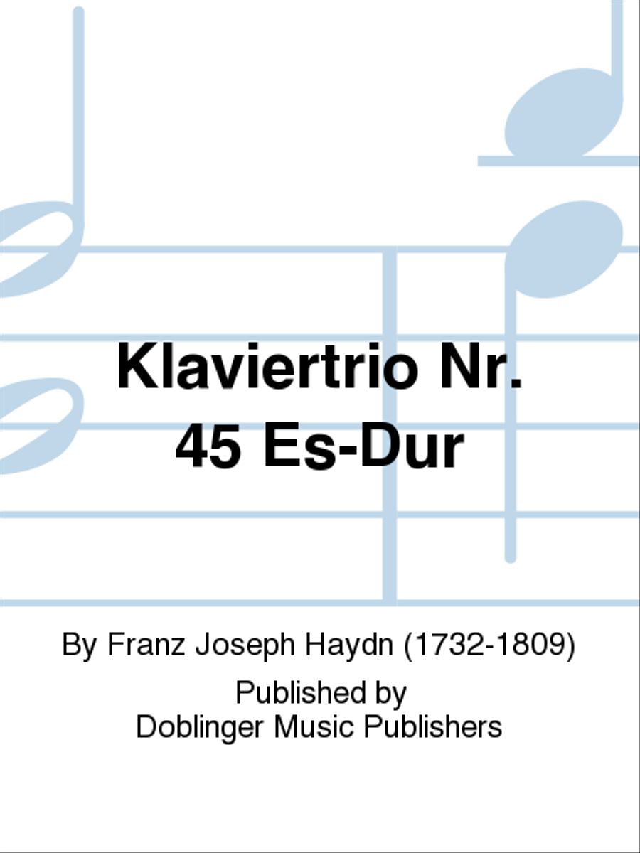 Klaviertrio Nr. 45 Es-Dur Piano Trio scores gallery preview page 1