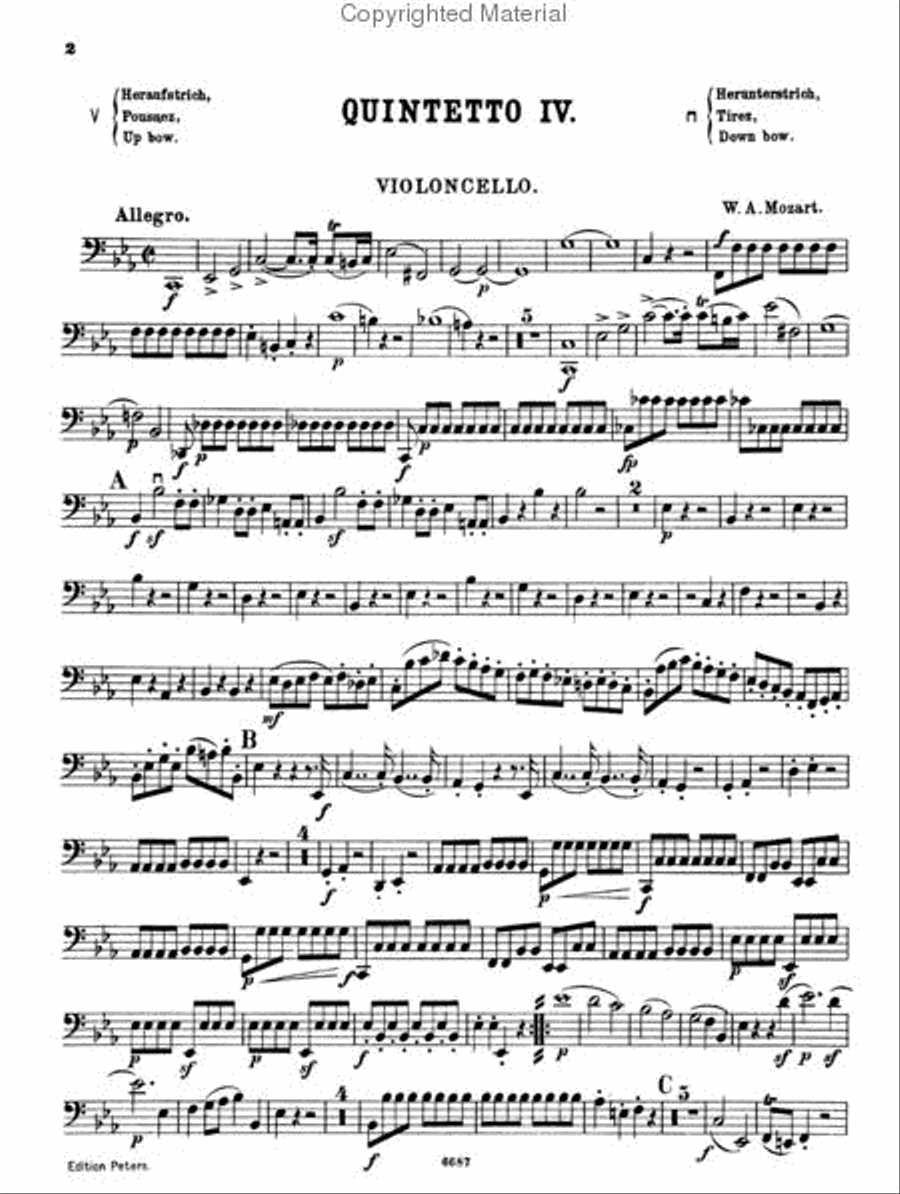 String Quintets, Volume 1 - Nos. 4-8 String Quintet scores gallery preview page 4