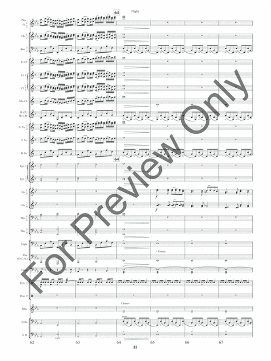 Flight (Score) Concert Band scores gallery preview page 14