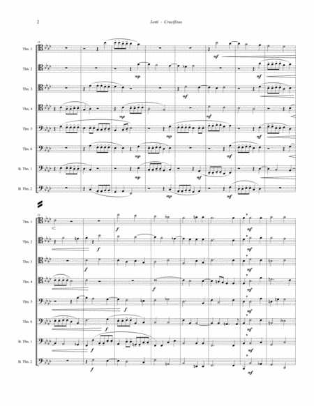 Crucifixus for 8-part Trombone ensemble