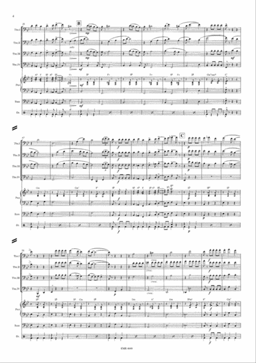 West Side Story West Side Story Trombone Quartet scores gallery preview page 5