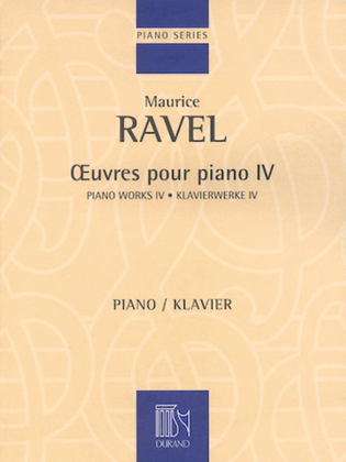 Book cover for Piano Works – Volume IV
