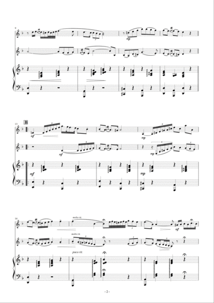 Czardas for Marimba duet and piano﻿ image number null