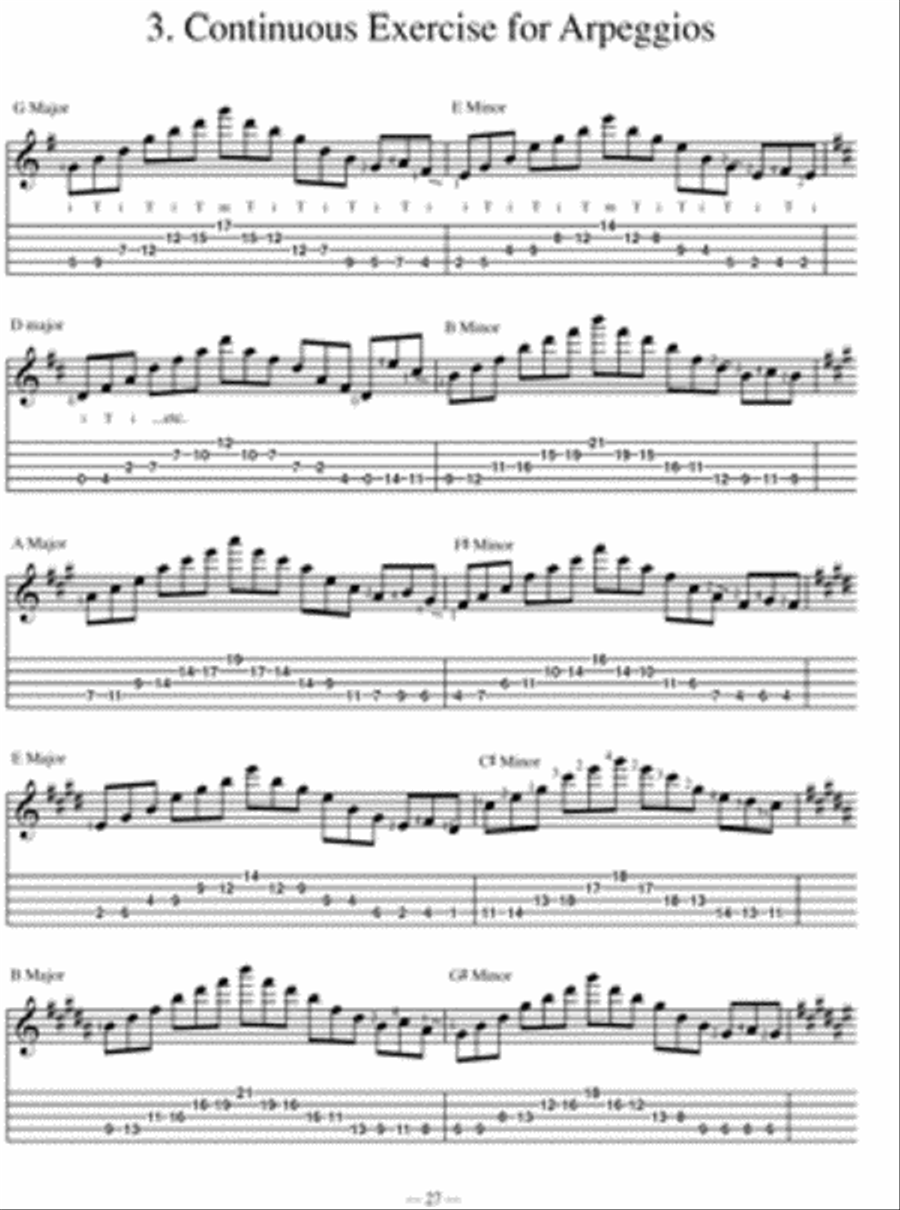 Scales and Arpeggios for Classical Banjo 5-String Banjo scores gallery preview page 2