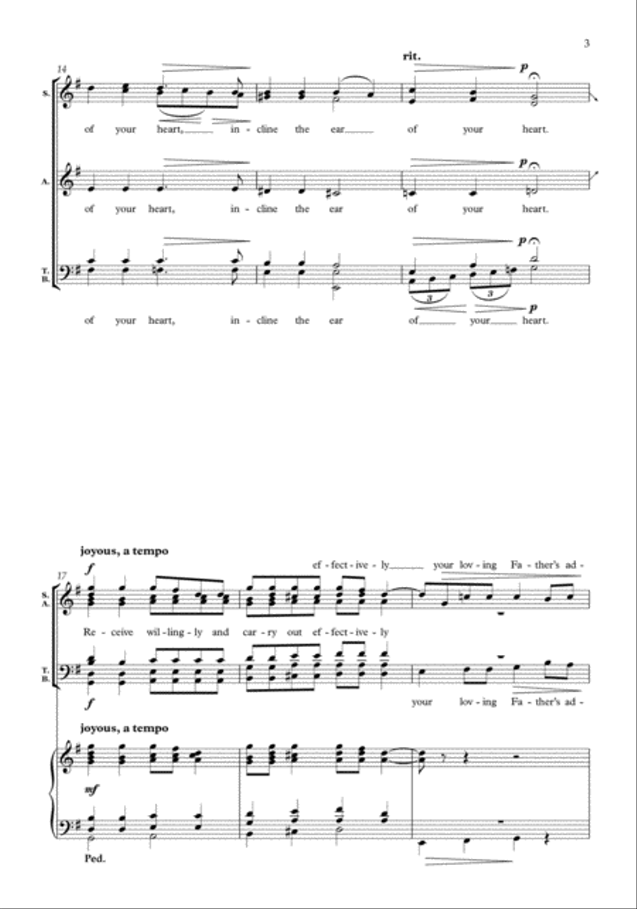 Listen, listen, O my child 4-Part scores gallery preview page 3