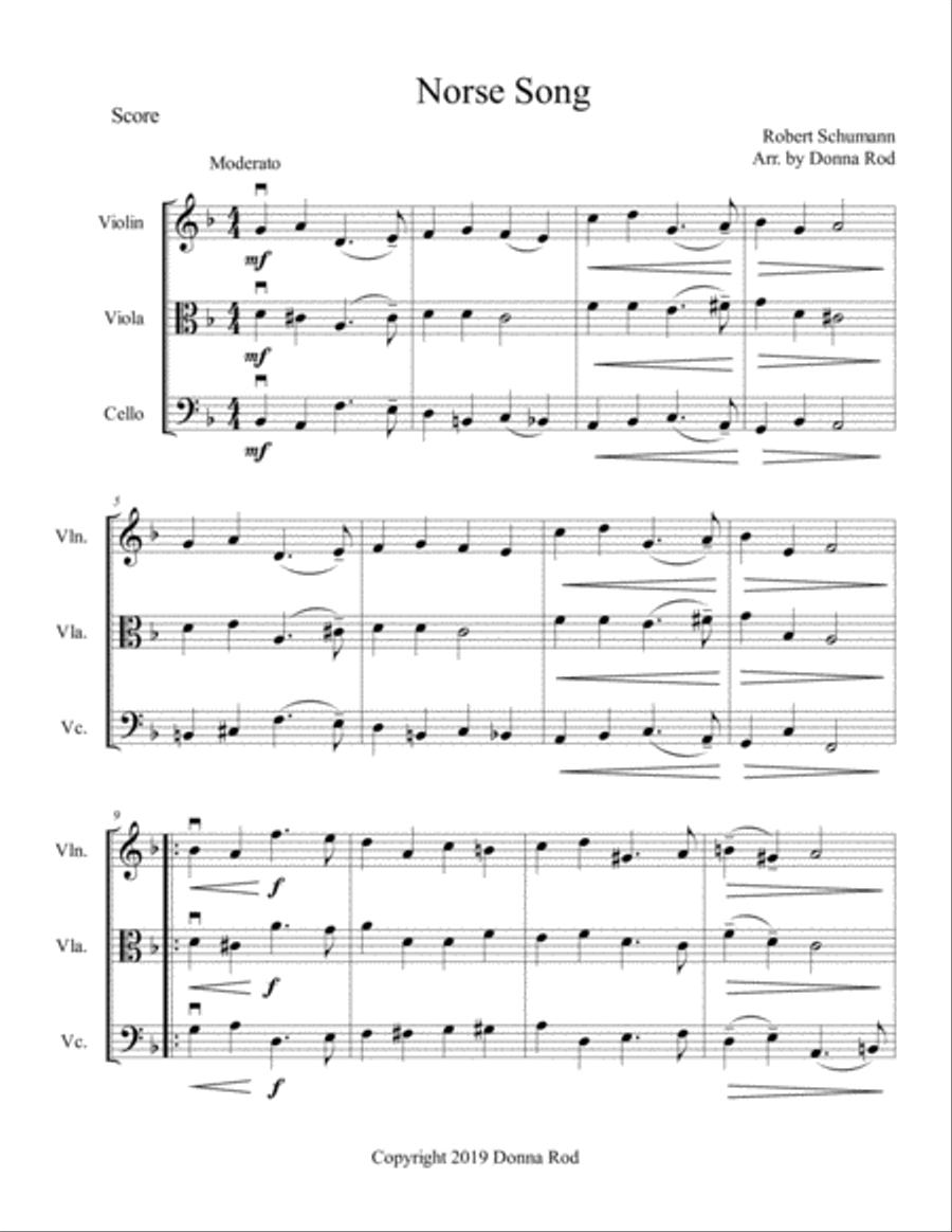 Norse Song String Trio scores gallery preview page 2