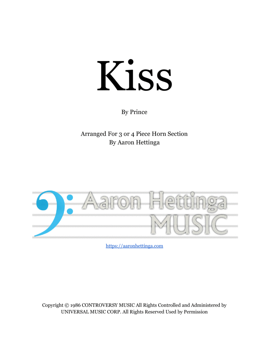 Kiss Kiss Small Ensemble scores gallery preview page 1