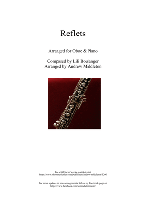 Reflets arranged for Oboe and Piano