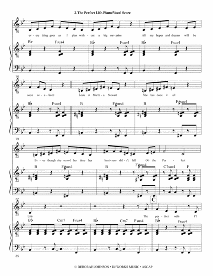 The Perfect Life - STILTZ the Musical Voice scores gallery preview page 4