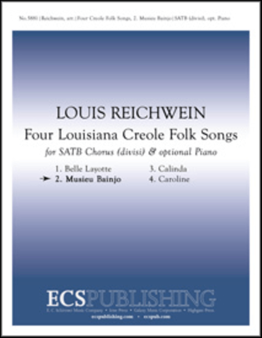 Four Louisiana Creole Folk Songs: 2. Musieu Bainjo 4-Part scores gallery preview page 1