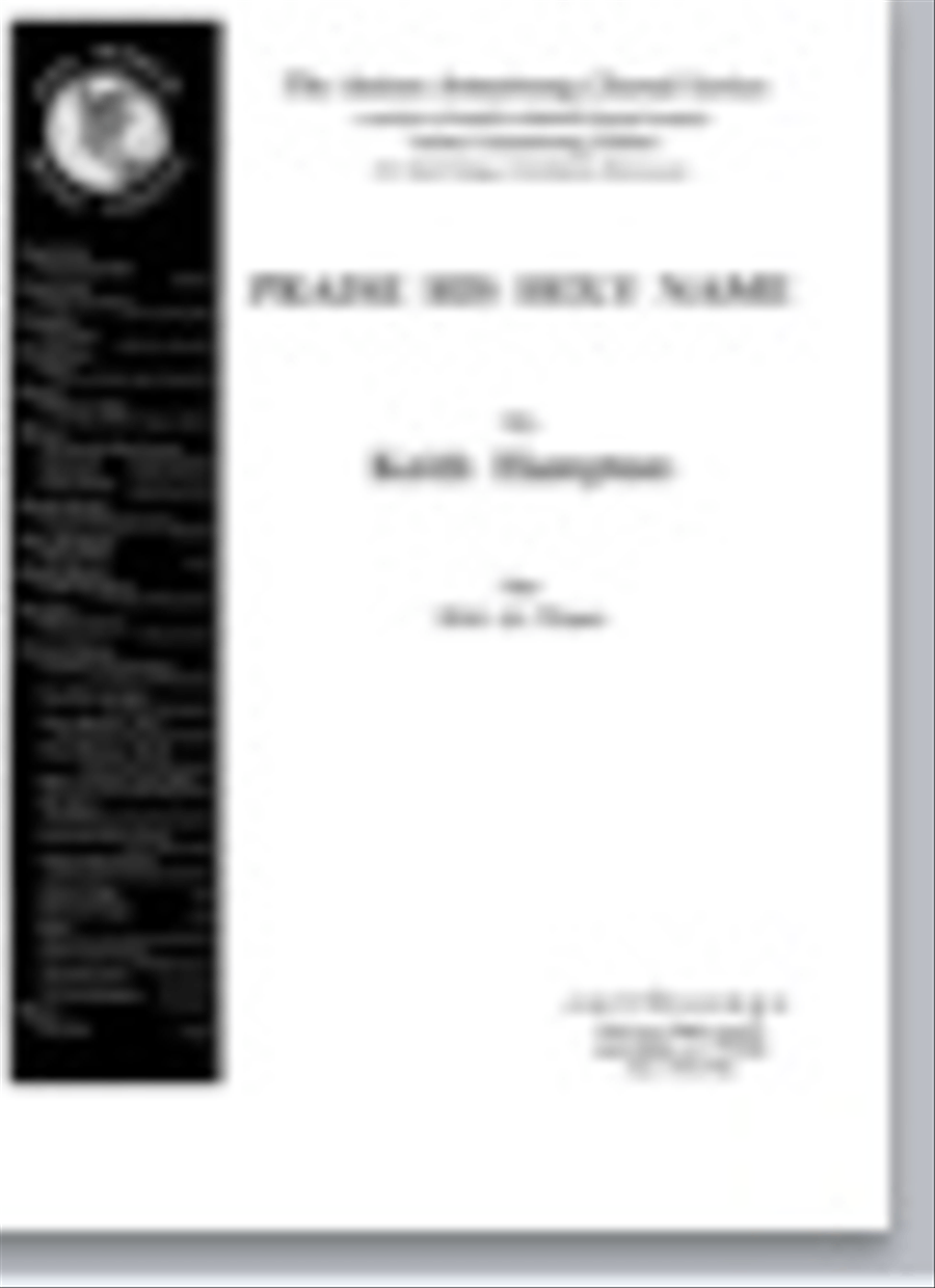 praise his holy name praise his holy name SSA scores gallery preview page 1